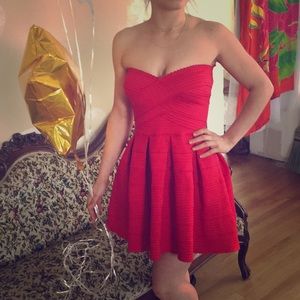 Honey Punch. Red Dress.